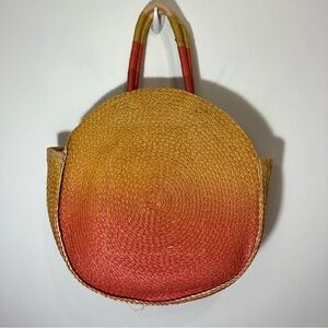 Sunset Round Woven Purse Summer Boho